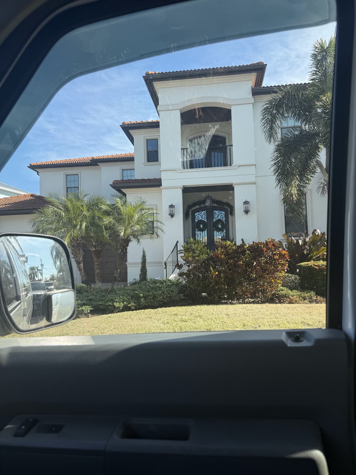 White Mediterranean-style house exterior